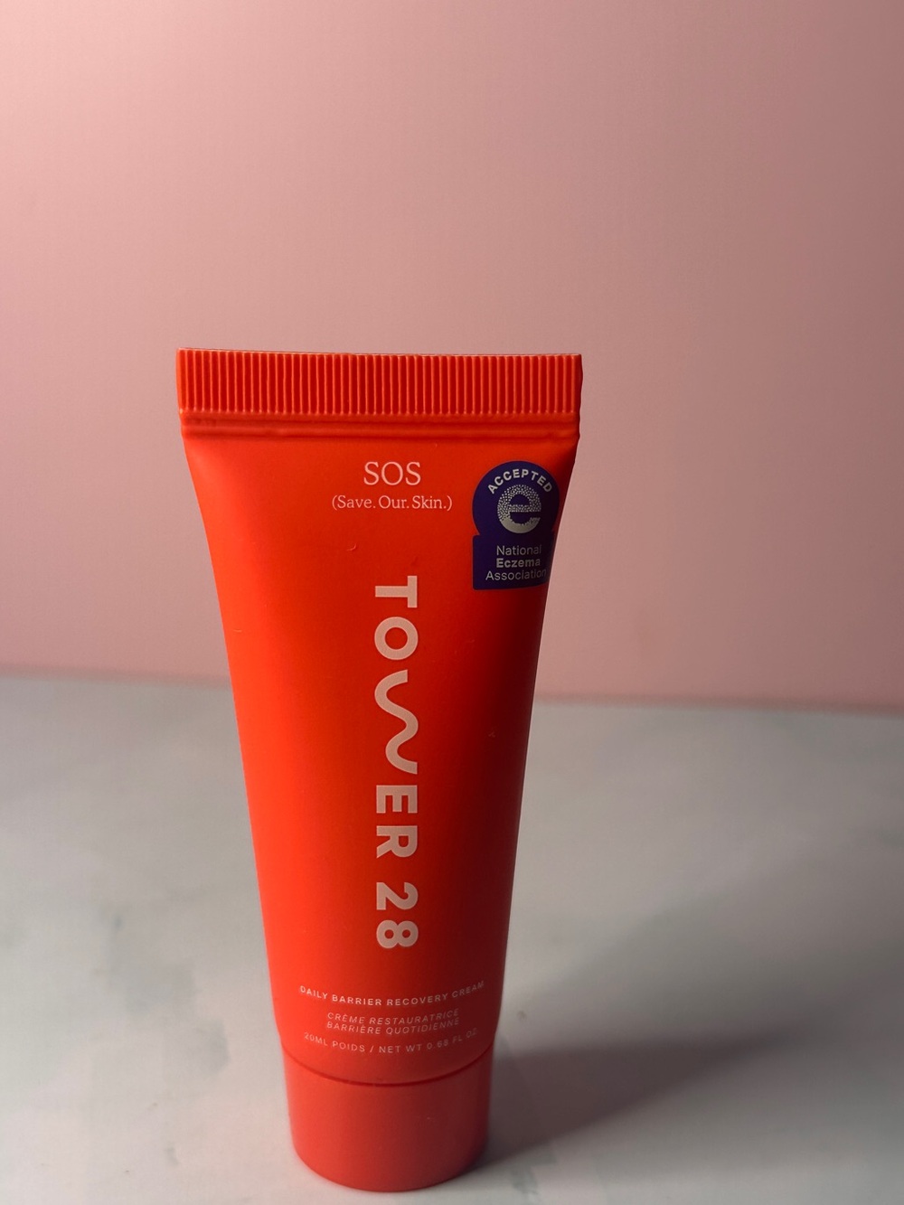 TOWER 28 SOS Daily Barrier Recovery Cream — Coral Red 20 mL
